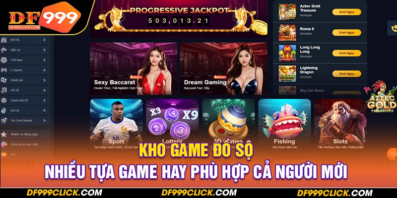 Kho game đồ sộ nhiều tựa game hay phù hợp cả người mới